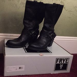 Frye Jane belted harness boot